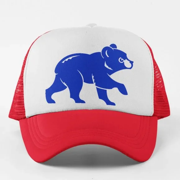 Accessories New Chicago Cubs Crawling Bear Big Logo Foam Trucker